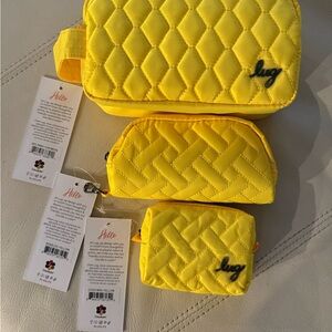 Lug Bolt Mini Floral Bag with Yellow Accents